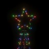 vidaXL Albero di Natale a Cono Colorato 500 LED 100x300 cm