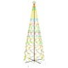 vidaXL Albero di Natale a Cono Colorato 1400 LED 160x500 cm