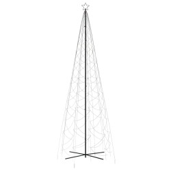 vidaXL Albero di Natale a Cono Colorato 1400 LED 160x500 cm