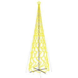 vidaXL Albero di Natale a Cono Bianco Caldo 3000 LED 230x800 cm