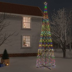 vidaXL Albero di Natale a Cono Colorato 3000 LED 230x800 cm