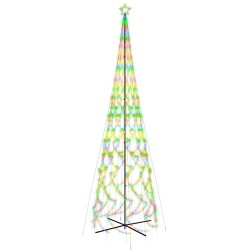 vidaXL Albero di Natale a Cono Colorato 3000 LED 230x800 cm