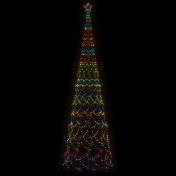 vidaXL Albero di Natale a Cono Colorato 3000 LED 230x800 cm