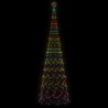 vidaXL Albero di Natale a Cono Colorato 3000 LED 230x800 cm