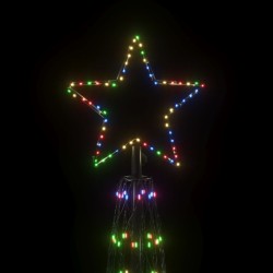 vidaXL Albero di Natale a Cono Colorato 3000 LED 230x800 cm