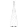 vidaXL Albero di Natale a Cono Bianco Freddo 500 LED 100x300 cm