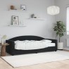 vidaXL Divano Letto con Materasso Nero 80x200 cm in Velluto