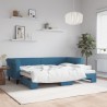 vidaXL Divano Letto con Letto Estraibile Blu 80x200 cm in Velluto