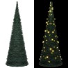 vidaXL Albero di Natale Artificiale Pop-up Stringa a LED Verde 180 cm