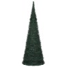 vidaXL Albero di Natale Artificiale Pop-up Stringa a LED Verde 180 cm